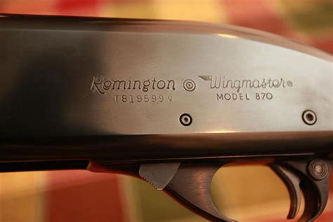 Remington wingmaster 870 serial number - I have an 870 Wingmaster. Feb 11, 2016 Remington Serial number look up. ... Back up what they tell you with this information; DECODING REMINGTON SERIAL NUMBERS Model 870 LETTER PREFIX 1950 TO APPROX 1968: NO SERIAL NUMBER PREFIX 1968 TO PRESENT: LETTERS USED (IN SEQUENCE) S-68, T-74, V-78, W …